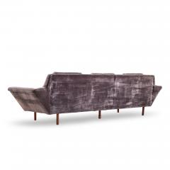  Flexsteel Flexsteel Mid Century Walnut Thunderbird Sofa - 4503065