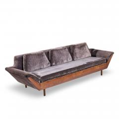  Flexsteel Flexsteel Mid Century Walnut Thunderbird Sofa - 4503072