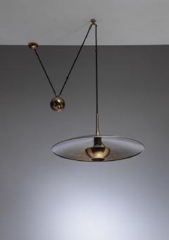  Florian Schulz Florian Schulz brass Onos pendant with counterweight Germany 1970s - 760116