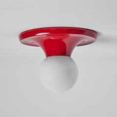  Flos 1960s Achille Castiglioni Light Ball Wall or Ceiling Lamp in Red for Flos - 2750412