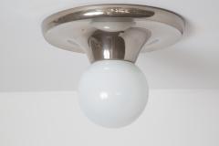 Flos 1960s Achille Castiglioni Nickel Light Ball Wall or Ceiling Lamp for Flos - 2515490