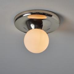  Flos 1960s Achille Castiglioni Nickel Light Ball Wall or Ceiling Lamp for Flos - 3366022