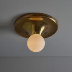  Flos Large Brass 1960s Castiglioni and Giacomo Light Ball Wall or Ceiling Lamp - 3946739