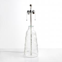  Flygsfors A LARGE CLEAR GLASS LAMP BY FLYGSFORS SWEDEN - 718193