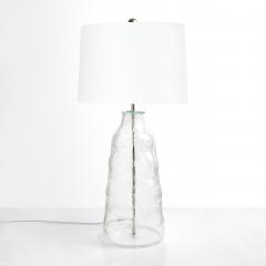  Flygsfors A LARGE CLEAR GLASS LAMP BY FLYGSFORS SWEDEN - 718195