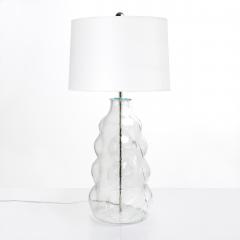  Flygsfors A LARGE CLEAR GLASS LAMP BY FLYGSFORS SWEDEN - 718197