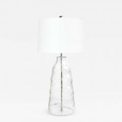  Flygsfors A LARGE CLEAR GLASS LAMP BY FLYGSFORS SWEDEN - 719518