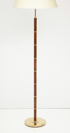  Fog M rup A Danish Teak Brass Floor Lamp Circa 1960s - 2958426