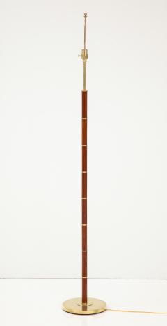  Fog M rup A Danish Teak and Brass Floor Lamp Circa 1960s  - 3296663