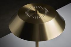  Fog M rup Brass and Teak President Table Lamp by Jo Hammerborg 1960s - 4500333