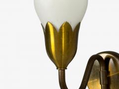  Fog M rup Fog M rup Eight Wall Lights Brass Glass Denmark 1950s - 4809827