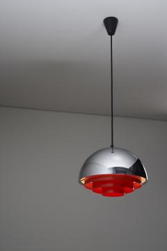  Fog M rup Mid Century Chrome and Metal Milieu Pendant - 4510381