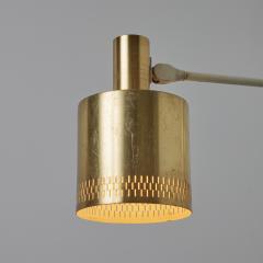 Fog M rup Pair of Large 1950s Jo Hammerborg Perforated Brass Wall Lamps for Fog M rup - 3490173