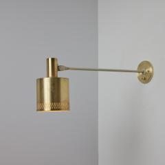  Fog M rup Pair of Large 1950s Jo Hammerborg Perforated Brass Wall Lamps for Fog M rup - 3490174
