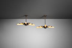  Fog M rup Pair of Model E8655 Hanging Lamps by Fog M rup Denmark ca 1940s - 4685078