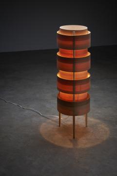  Fog M rup Pine Veneer Fini Floor Lamp by Ib Fabiansen 1960s - 4500314