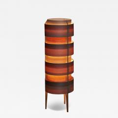  Fog M rup Pine Veneer Fini Floor Lamp by Ib Fabiansen 1960s - 4503970