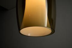  Fog M rup Radius Amber Glass Pendant Lamp 1960s - 4499374