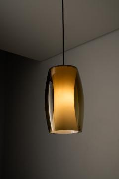  Fog M rup Radius Amber Glass Pendant Lamp 1960s - 4499377