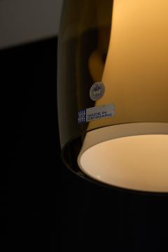  Fog M rup Radius Amber Glass Pendant Lamp 1960s - 4499380