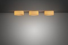  Fog M rup Set of Three Opal Glass Ceiling Lights by Fog M rup Denmark 1970s - 4148981