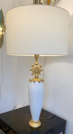  Fondica Ceramic and Gilt Metal Sun Lamp by Pierre Casenove for Fondica France 1990s - 1616686