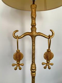  Fondica Floor Lamp Gilt Metal by Nicolas Dewael for Fondica France 1990s - 1396669