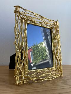  Fondica Gilt Metal Branch Picture Frame Italy 1970s - 2193240