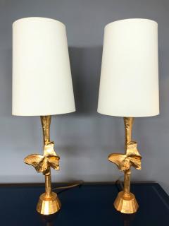  Fondica Pair of Bronze Style Butterfly Lamps by Fondica France 1980s - 730355