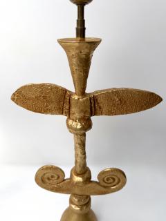 Fondica Pair of Lamps Gilt Metal by Pierre Casenove for Fondica France 1990s - 4371019