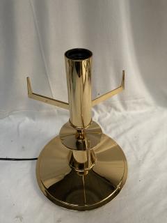  Fontana Arte 1980s Brass and glass lamp attributed to Fontana Art  - 3921879