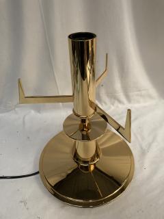  Fontana Arte 1980s Brass and glass lamp attributed to Fontana Art  - 3921880