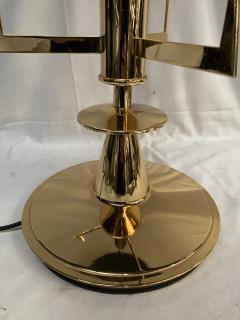  Fontana Arte 1980s Brass and glass lamp attributed to Fontana Art  - 3921881