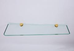  Fontana Arte Fontana Arte Asymmetric Console in Glass with Bronze Mounts Italy 1950s - 4025059