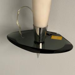  Fontana Arte Fontana Arte Attr Italian Mid Century Modern Wall Sconces Chrome Glass - 3858080