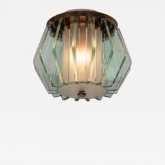  Fontana Arte Fontana Arte Glass and brass flush mount - 3727970