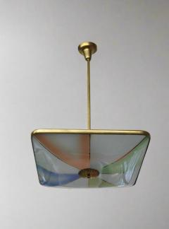  Fontana Arte Fontana Arte Pendant with Colorful Painted Glass - 4153638