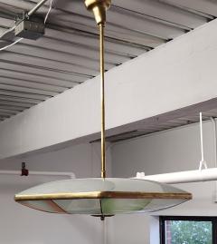  Fontana Arte Fontana Arte Pendant with Colorful Painted Glass - 4153641