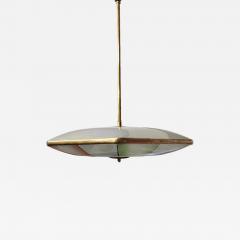  Fontana Arte Fontana Arte Pendant with Colorful Painted Glass - 4159393