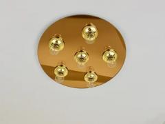  Fontana Arte Fontana Arte Style Gold Bronze Mirror Glass Flush Mount or Sconce Italy 1970s - 4057663