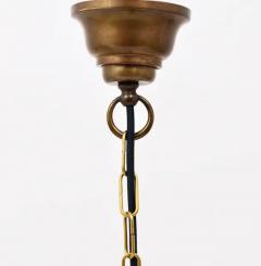  Fontana Arte Fontana Arte Style Pendant Lamp Lantern Brass Facetted Glass Italy 1940s - 4050119