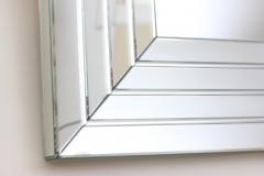  Fontana Arte FontanaArte Beveled Rectangle Fontana Arte Modernist Mirror Italy 1960 - 4154704