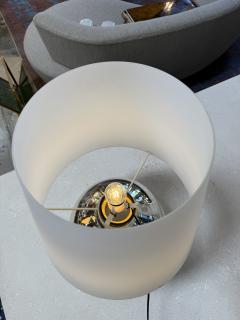  Fontana Arte FontanaArte Chrome Sphere Table Lamp Attributed to Fontana Arte Italy Circa 1970s - 4594129