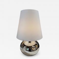  Fontana Arte FontanaArte Chrome Sphere Table Lamp Attributed to Fontana Arte Italy Circa 1970s - 4594590
