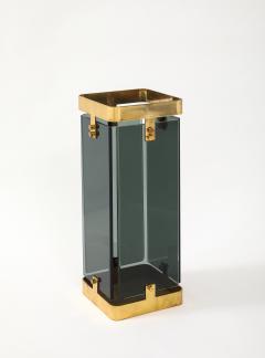 Fontana Arte FontanaArte Crystal and Brass Umbrella Stand by Fontana Arte - 4348572