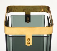  Fontana Arte FontanaArte Crystal and Brass Umbrella Stand by Fontana Arte - 4348577