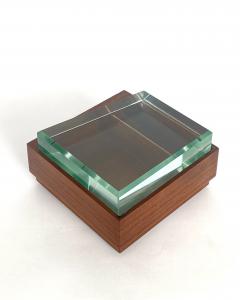  Fontana Arte FontanaArte FONTANA ARTE WALNUT AND GLASS BOXES EDITED BY FONTANA ARTE - 4593090