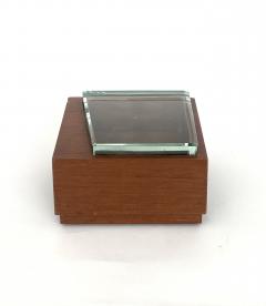 Fontana Arte FontanaArte FONTANA ARTE WALNUT AND GLASS BOXES EDITED BY FONTANA ARTE - 4593096