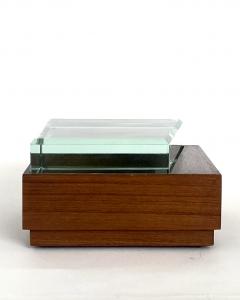  Fontana Arte FontanaArte FONTANA ARTE WALNUT AND GLASS BOXES EDITED BY FONTANA ARTE - 4593097