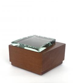  Fontana Arte FontanaArte FONTANA ARTE WALNUT AND GLASS BOXES EDITED BY FONTANA ARTE - 4593098